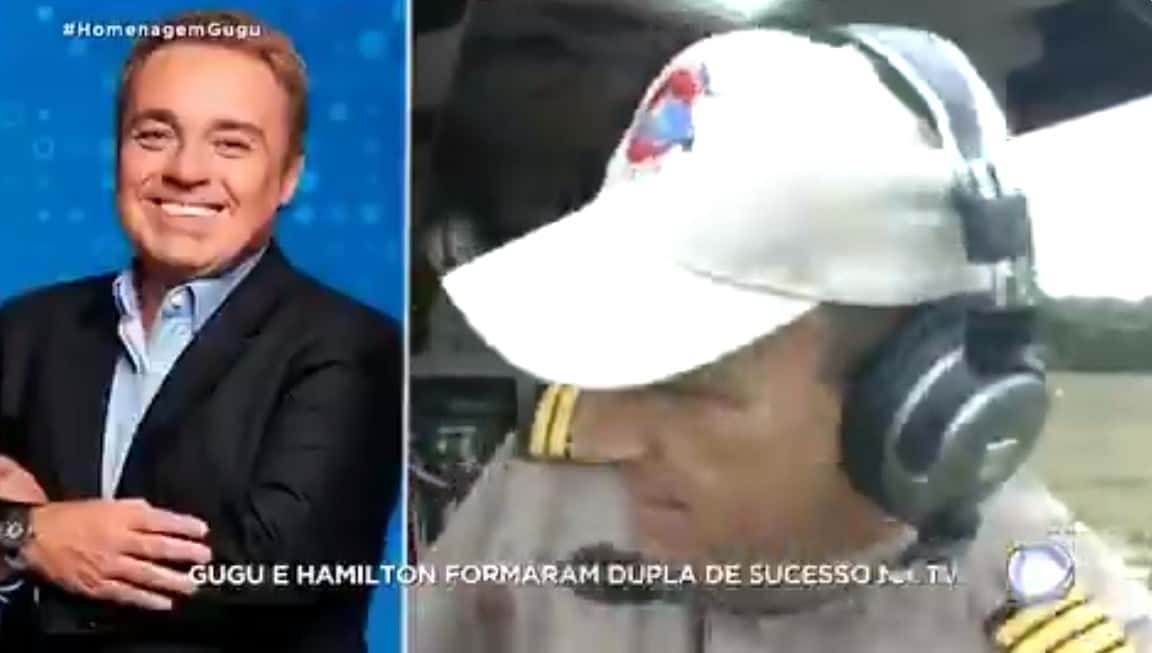 Comandante Hamilton passou mal na Record (Foto: Reprodução/Record)