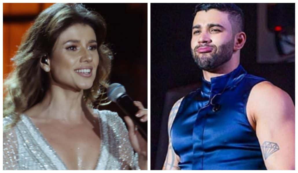 Paula Fernandes expôs época em que Gusttavo Lima ainda frequentava os estúdios Globo (Foto: Reprodução)