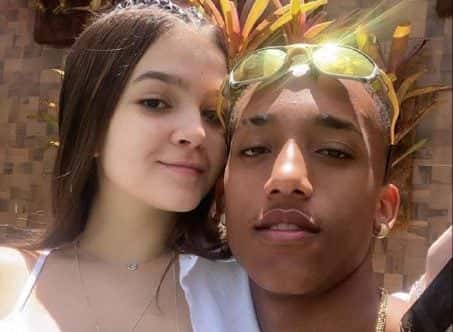 Acabou? Como assim? Após Mel Maia apagar todas as fotos ao lado de João Pedro, jogador de futebol se defender nas redes sociais e rebate críticas da atriz da Globo (Foto: Reprodução/ Instagram/Montagem TV Foco)