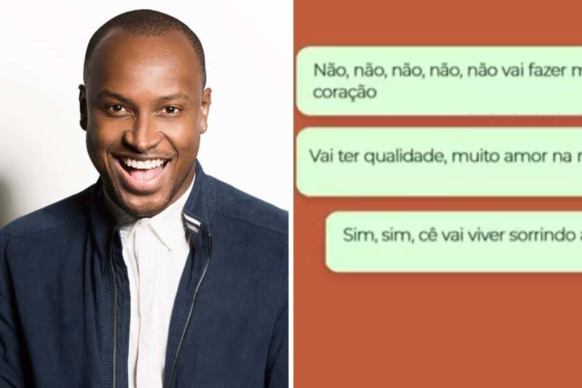 Thiaguinho exibe 'conversa' de WhatsApp romântica e deixa fãs ao delírio com mensagem apaixonada: "esse amor da gente" - Montagem: TV foco