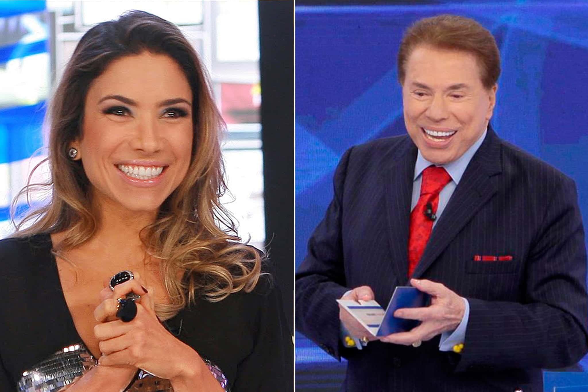 Patricia Abravanel e o pai Silvio Santos (Foto: Reprodução)