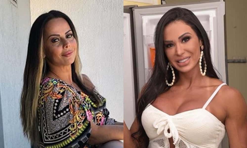 Gracyanne Barbosa e Viviane Araújo não se dão muito bem (Foto: Montagem TV Foco)
