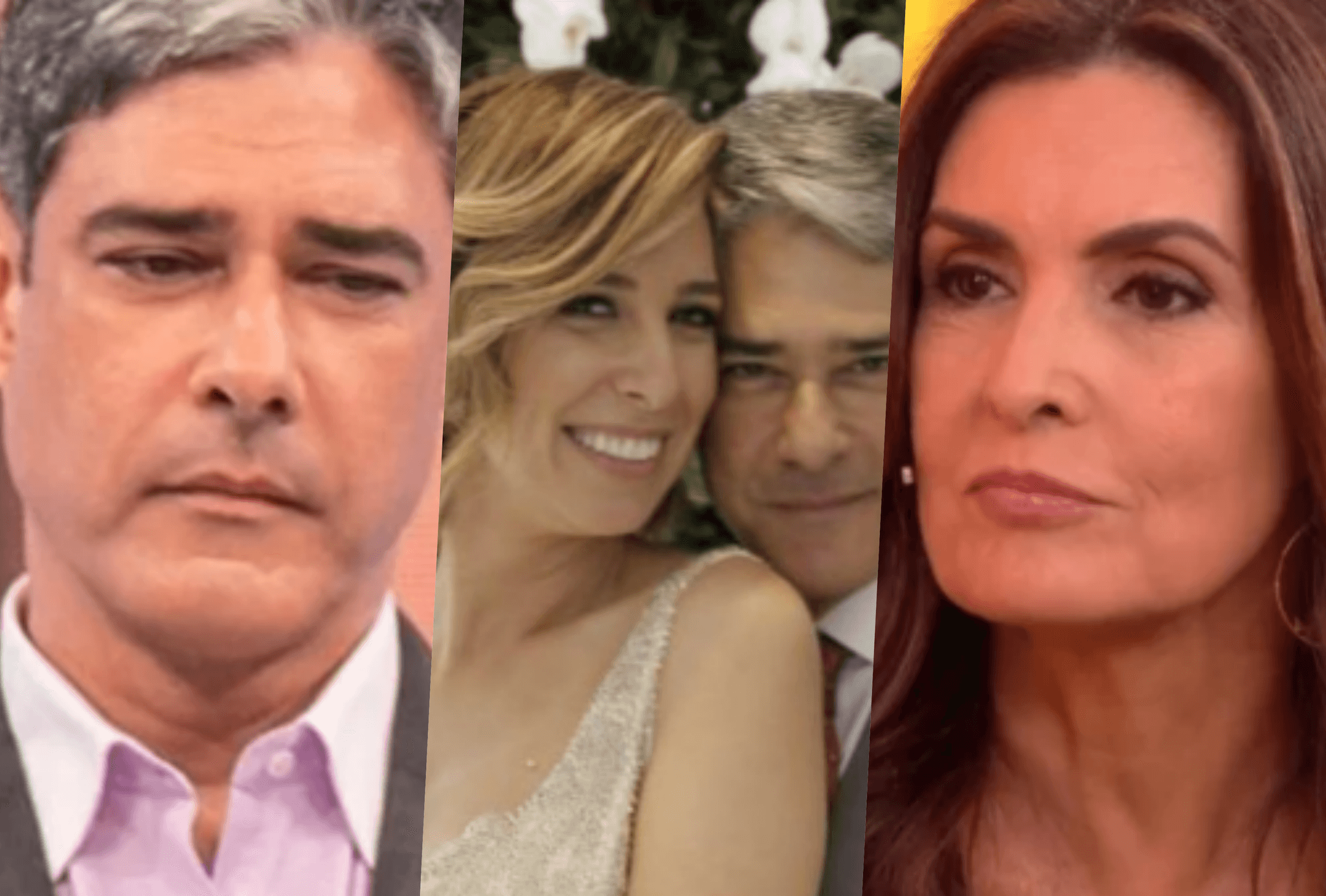 William Bonner, Fátima Bernardes e Natasha Dantas estiveram juntos