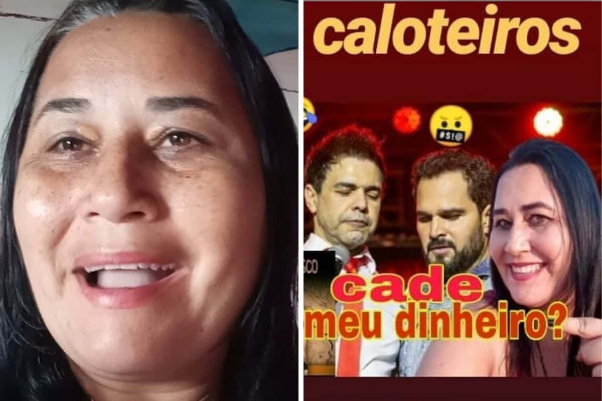 Barraco! Ex de Luciano Camargo acusa ele e Zezé de caloteiros: "cadê meu dinheiro?" - Montagem: TV Foco