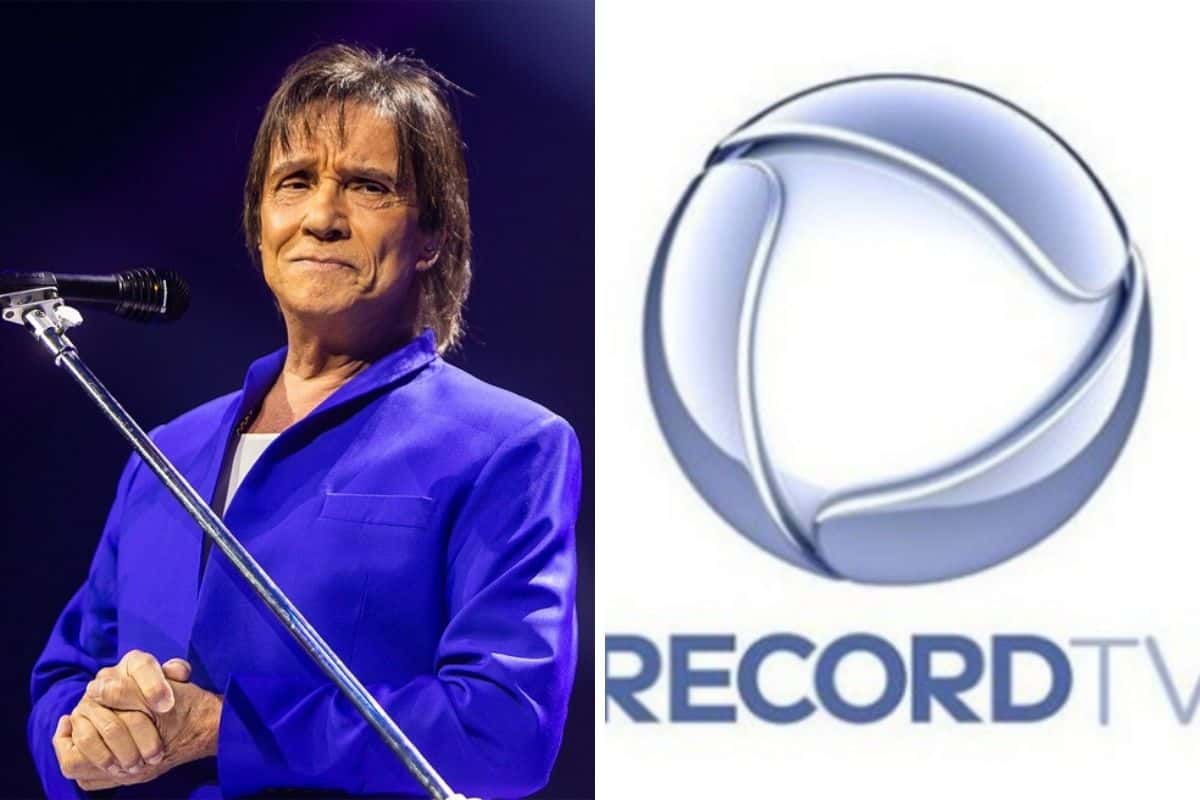 O Rei Roberto Carlos chamou a atenção do público ao relembrar uma época de ouro que viveu na Record dos anos 60 - Montagem: TV Foco