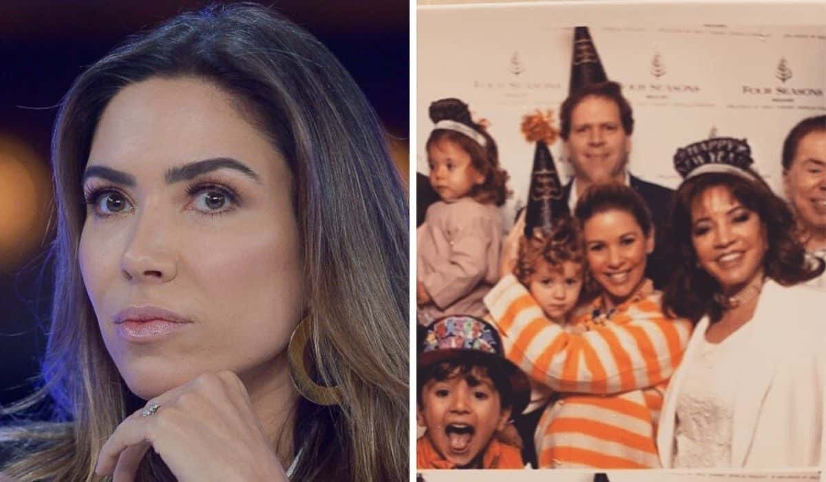 Patrícia Abravanel, filha de Silvio Santos, fez uma postagem rara em seu Instagram e revelou alguns momentos de virada de ano que passou com a sua família - Montagem: TV foco