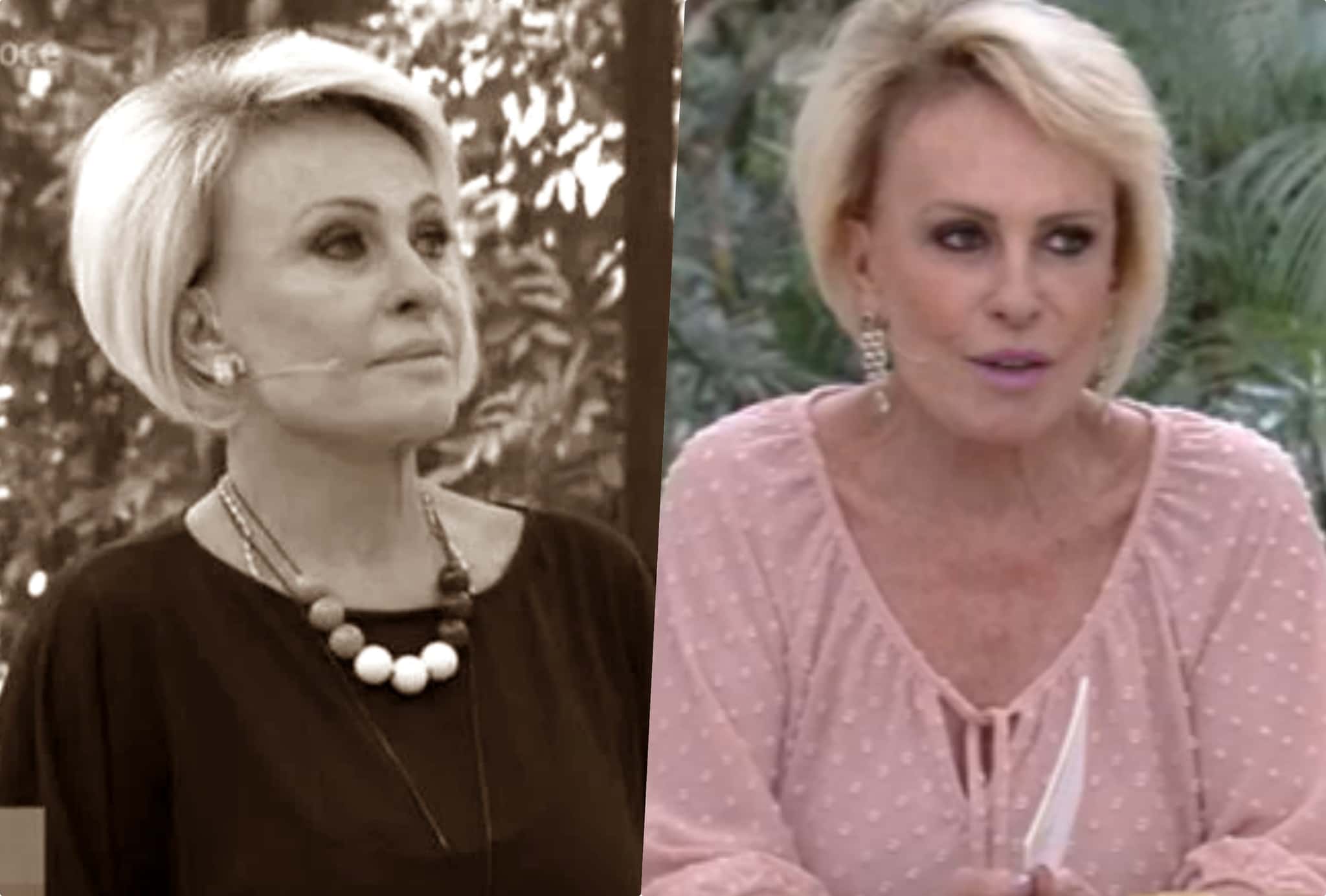 A apresentadora Ana Maria Braga, que luta contra um câncer (Foto montagem: TV Foco)