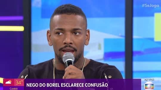 Nego do Borel esclarece confusão no programa Se Joga da TV Globo (Foto: Reprodução)