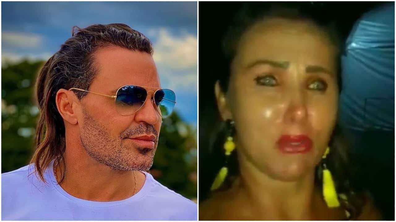Eduardo Costa foi exposto por uma fã em vídeo (Foto: Reprodução)