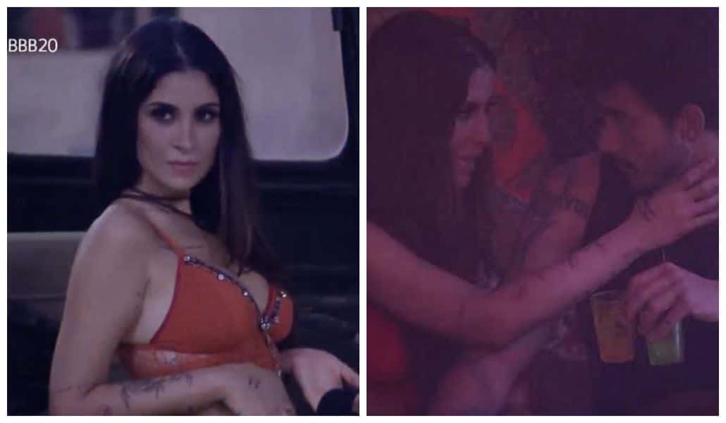 Boca Rosa e Gui esquentaram o clima na casa do BBB20 (foto: reprodução/Globoplay)