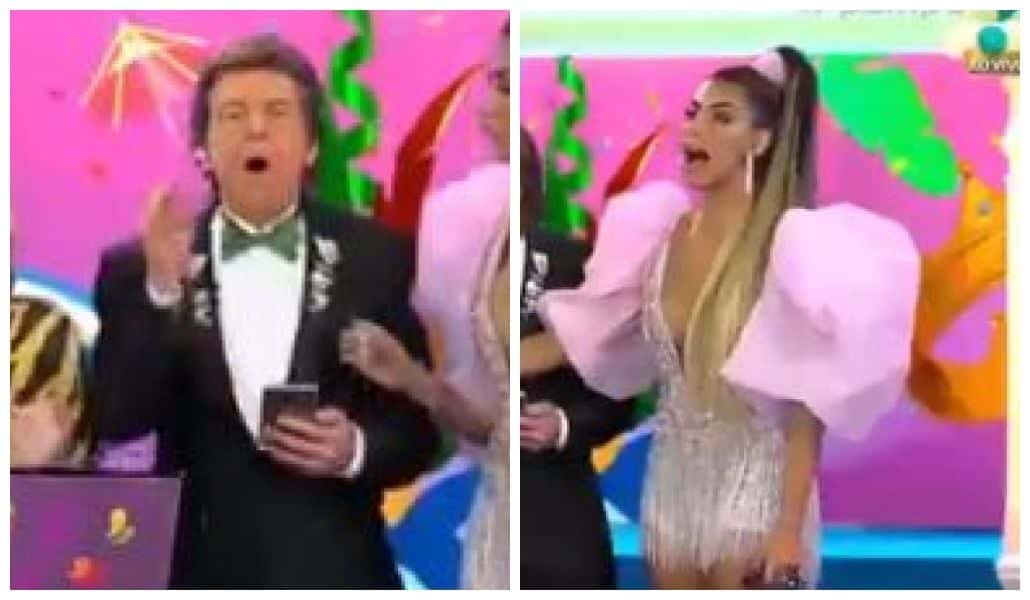Apresentadores da RedeTV! passam vergonha e são obrigados a interromper programação (Foto: Reprodução)