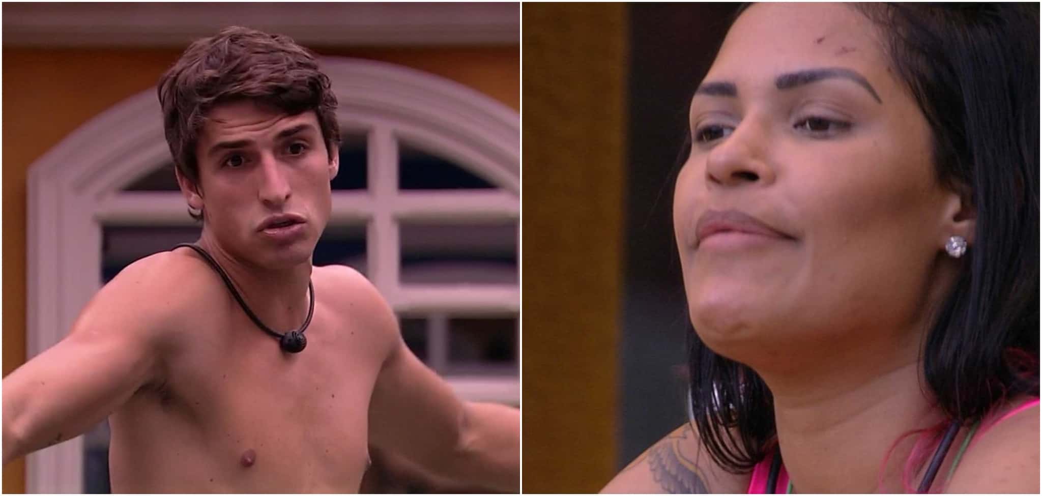 Felipe Prior e Flayslane discutiram feio no BBB 20 (Reprodução)