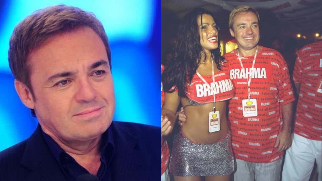 Fabiana Andrade e Gugu Liberato (Foto: Divulgação/Record/Ana Branco/Montagem TV Foco)