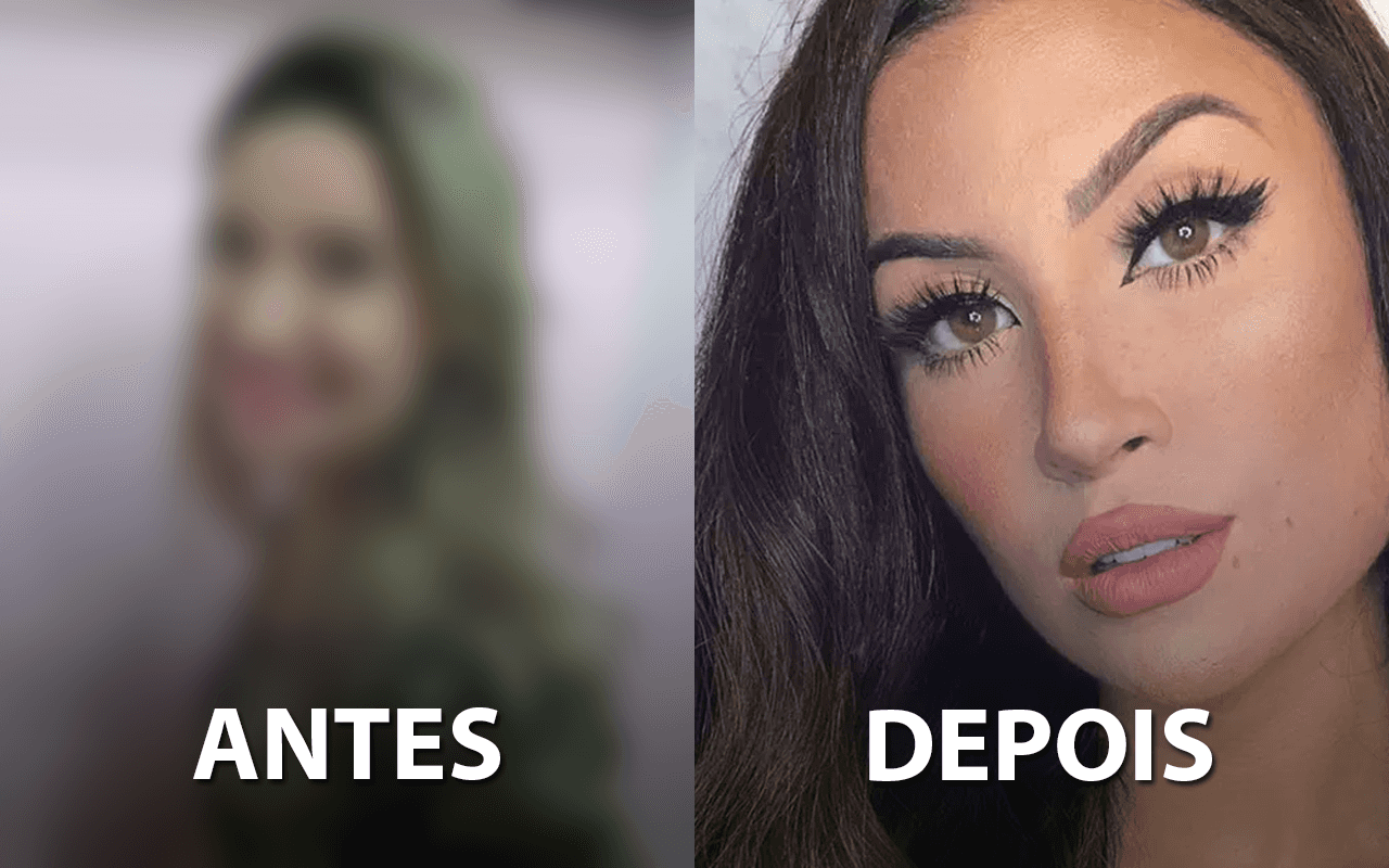 Veja a diferença de Bianca Andrade, do BBB20, depois das plásticas (Foto: Montagem TV Foco)