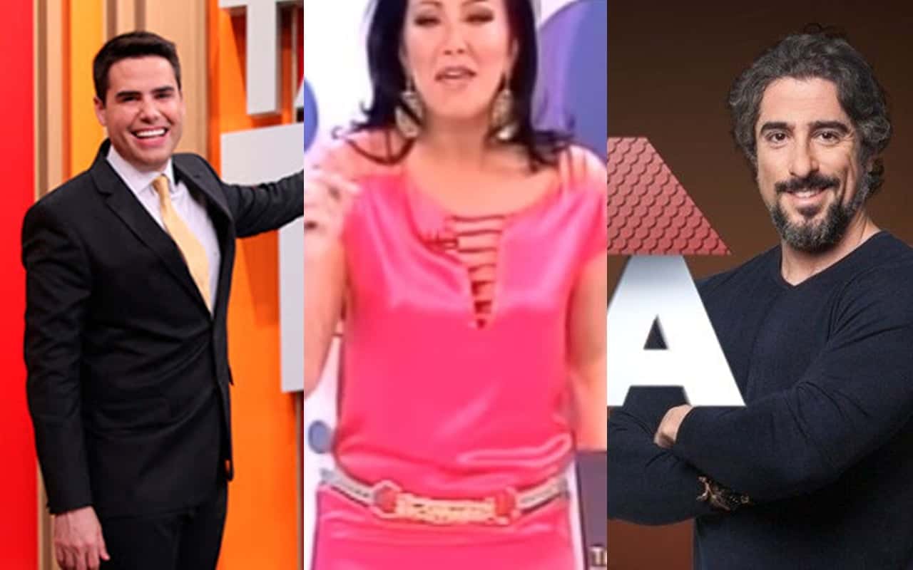 Helen Ganzarolli, Marcos Mion e Luiz Bacci têm programas cancelados devido a baixa audiência (Foto: reprodução)