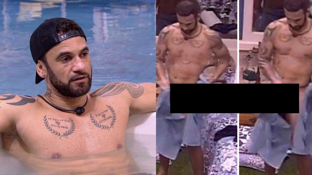 Hadson se descuidou no BBB 20 (Foto: Reprodução/TV Globo/Montagem TV Foco)