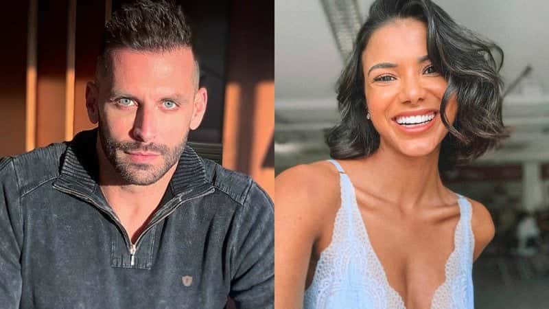 O ator Henri Castelli e sua até então companheira (Foto: Divulgação / TV Foco)