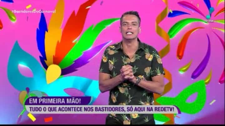 Leo Dias desapareceu dos Bastidores do Carnaval da RedeTV! (Foto: Reprodução)