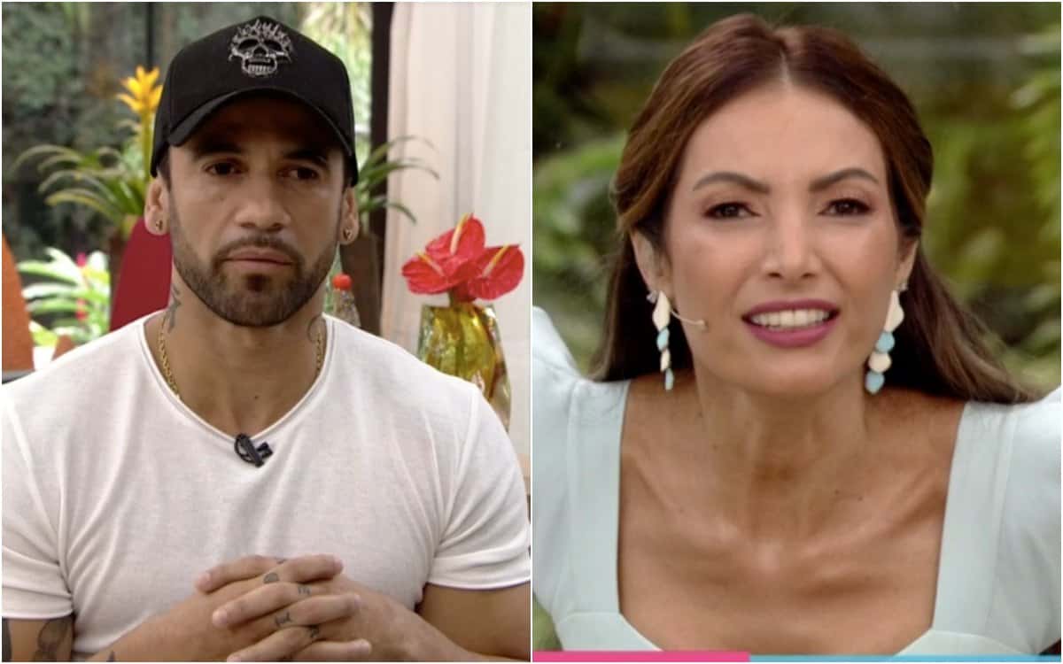 Patrícia Poeta e Fabrício Battaglini entrevistaram Hadson na manhã desta quarta, 12. Foto: Globo