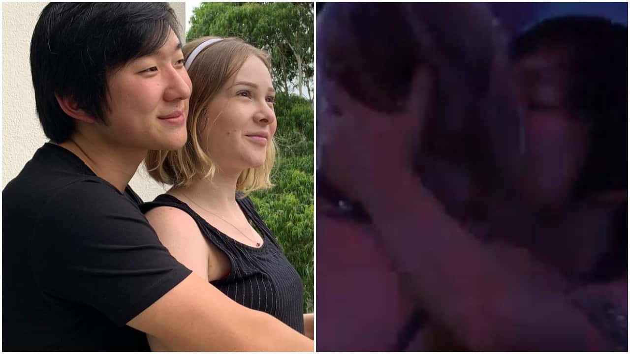 Pyong esqueceu que tem uma esposa grávida e tentou beijar Marcela no BBB (Foto: Reprodução)