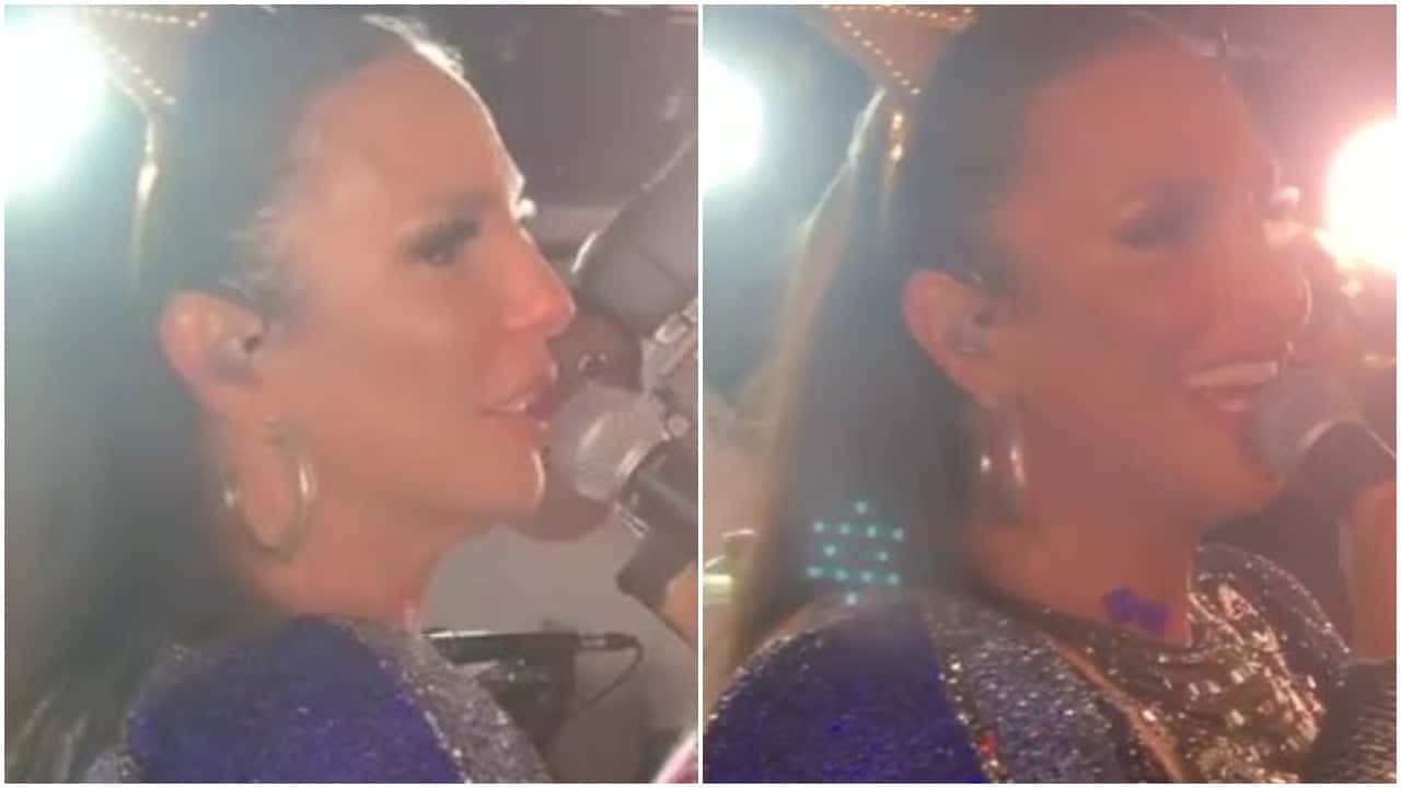 Ivete Sangalo desceu a lenha em foliões briguentos (Foto: Reprodução)