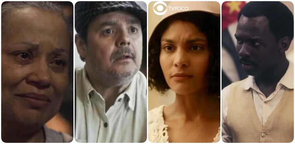 Durvalina, Shirley, Afonso e Tião personagens de Éramos Seis (Foto: Montagem/TV Foco)