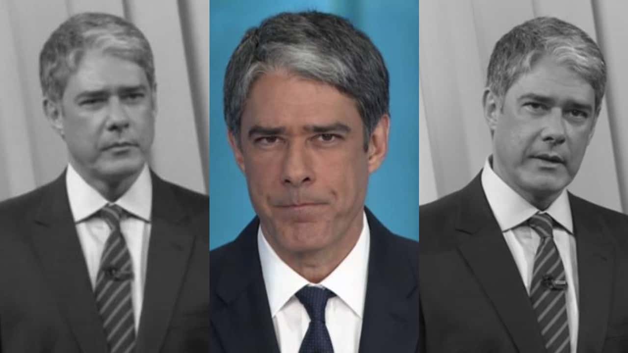 William Bonner entregou realidade do passado com os seus trigêmeos (Foto: Reprodução/TV Globo/Montagem TV Foco)