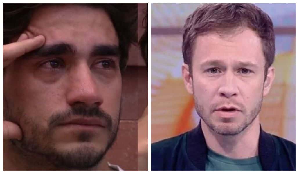 Após Guilherme denunciar erro no programa, Tiago Leifert manda ele calar ao vivo (Foto: Reprodução)