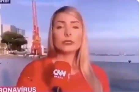 Repórter da CNN erra de forma grosseira (Foto: Reprodução)