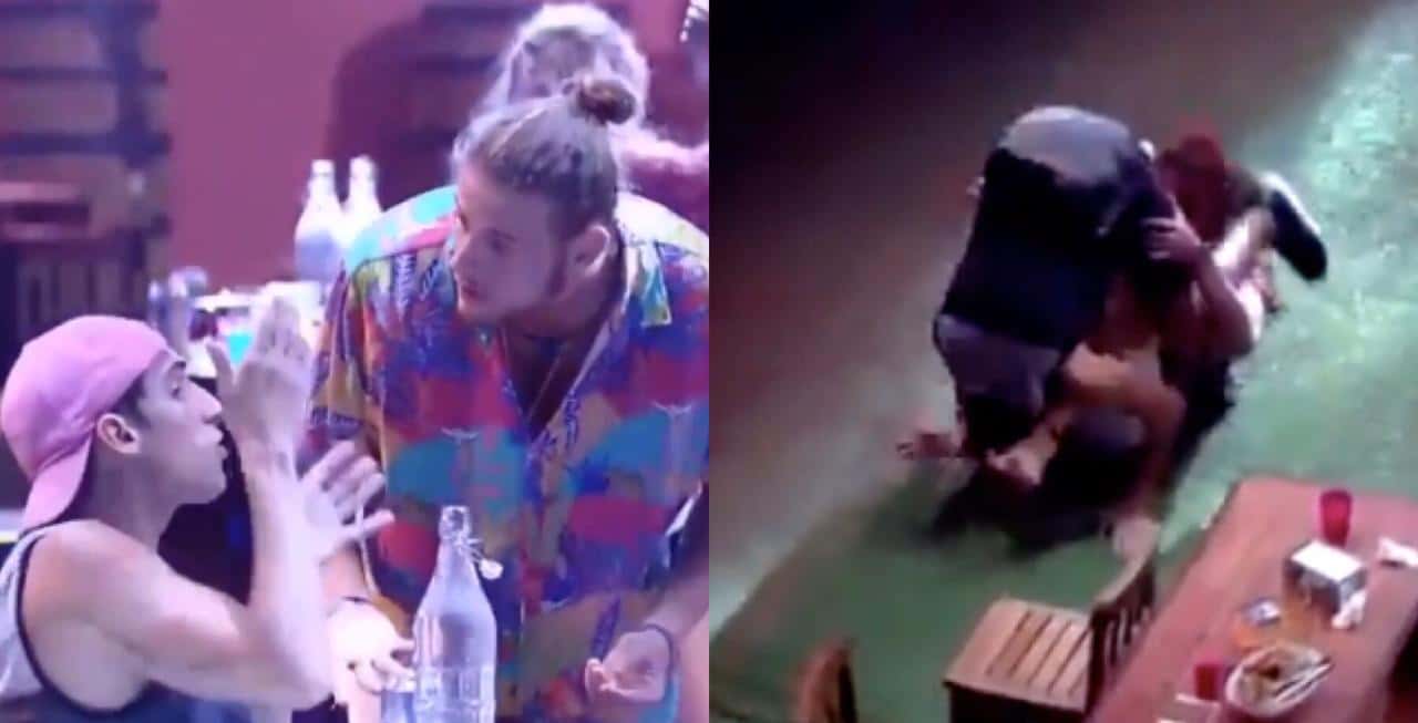 Antes da confusão, Felipe Prior e Daniel estavam interagindo juntos no BBB 20 (Foto: Reprodução / TV Globo)