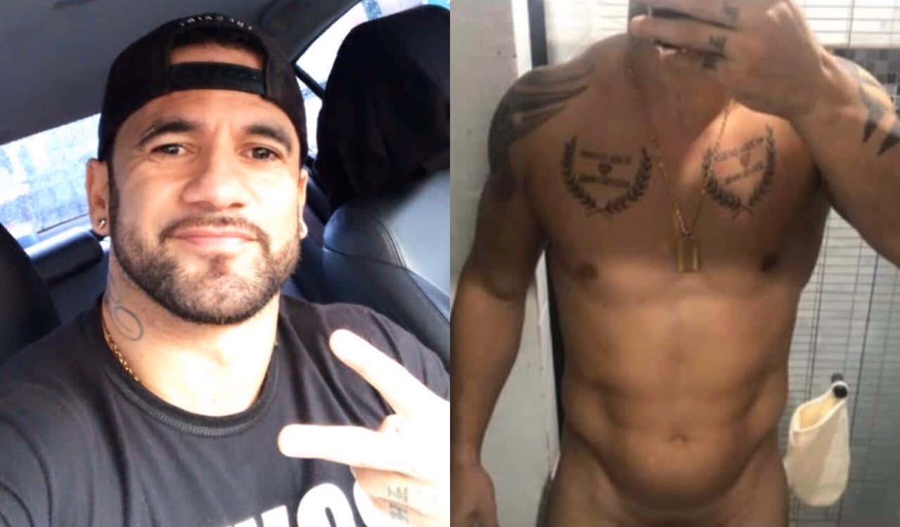 O ex-BBB, considerado como o grande "vilão" do programa, Hadson Nery, teve um "nude" vazado nas redes sociais (Foto: Reprodução / Montagem TV FOCO)