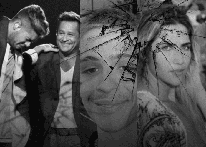 Leonardo e os filhos foram envolvidos em várias confusões quando o assunto é amor (Foto montagem)