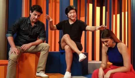 Pyong participou de um especial no Multishow com Vivian Amorim e Bruno de Luca (Foto: Divulgação)