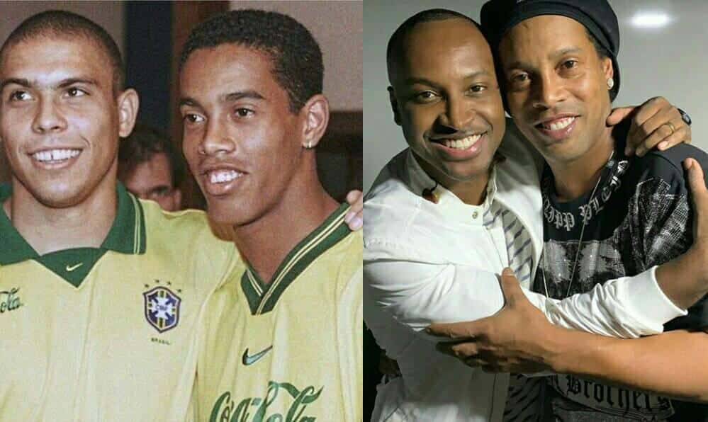 Ronaldinho Gaúcho está preso no Paraguai junto com o irmão. Famoso comemora aniversário dentro da prisão e recebe mensagens de força de famosos. (Foto: Reprodução/Montagem)