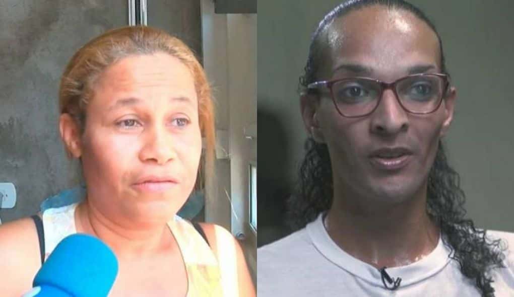 Mãe de garoto assassinado por Suzy manifestou indignação diante do ato de solidariedade dado a transexual (Foto: Montagem/TV Foco)
