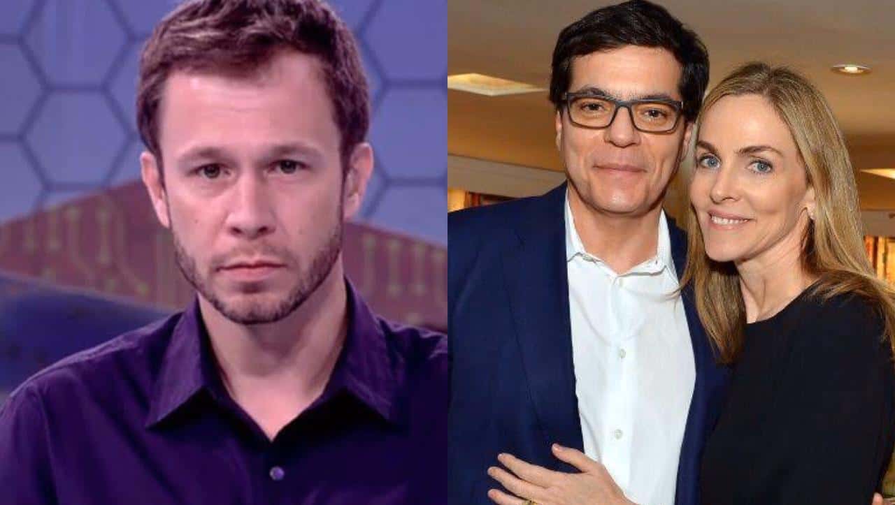 Tiago Leifert discutiu publicamente com Patrícia Kogut, a esposa de Ali Kamel, após ser criticado pela jornalista (Foto: Reprodução / Montagem TV FOCO)