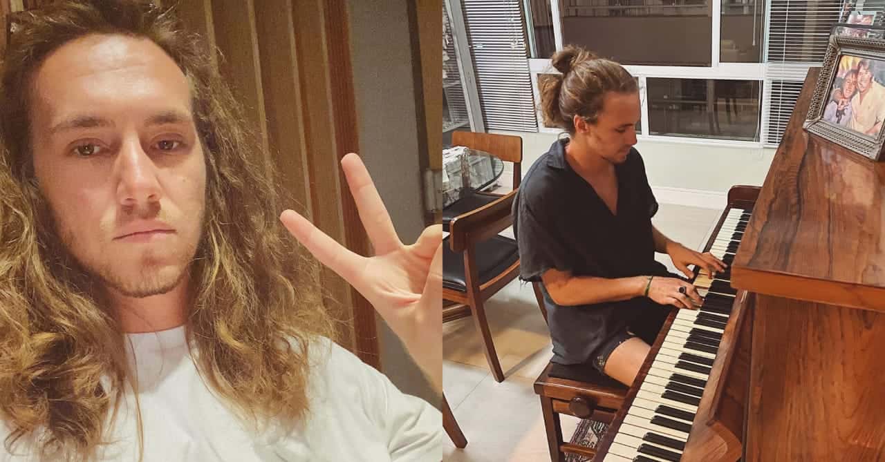 Cantor Vitor Kley faz show em seu apartamento e vizinhos cantam juntos (Foto: Reprodução/Instagram)