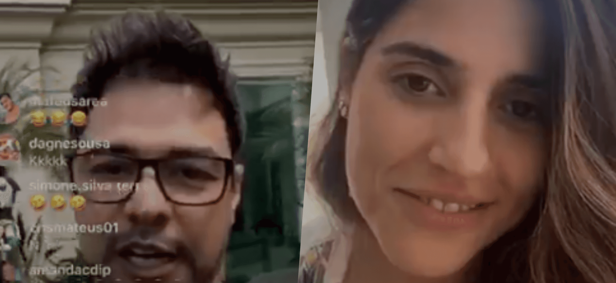 Zezé surgiu ao vivo com sua família Camila e mostrou intimidade (Foto montagem: TV Foco)