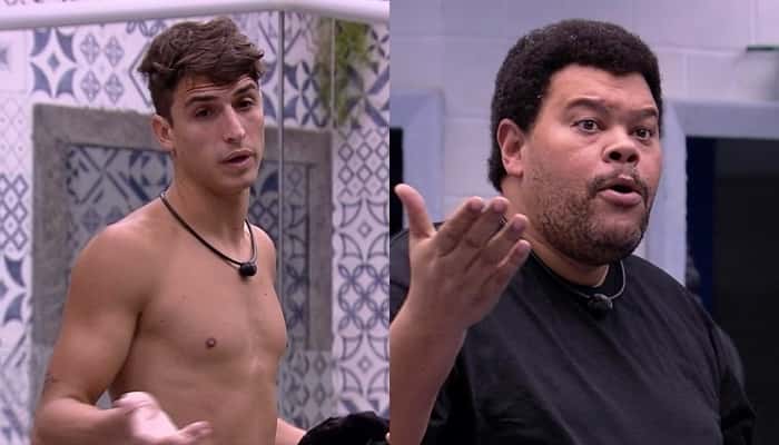 Felipe Prior e Babu Santana estão com amizade abalada no BBB20 (Foto: Reprodução/BBB)