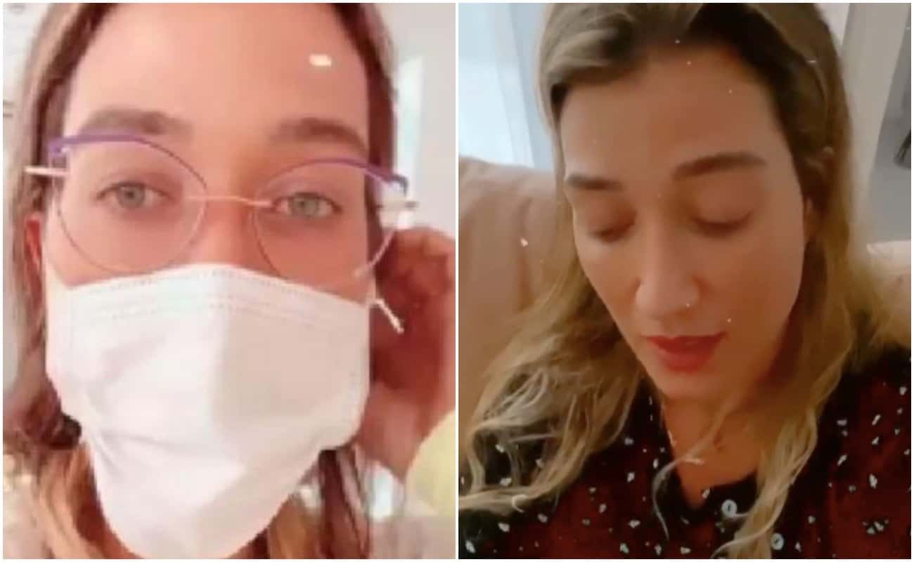 Gabriela Pugliesi confirmou a doença em seu Stories (Foto: Reprodução)
