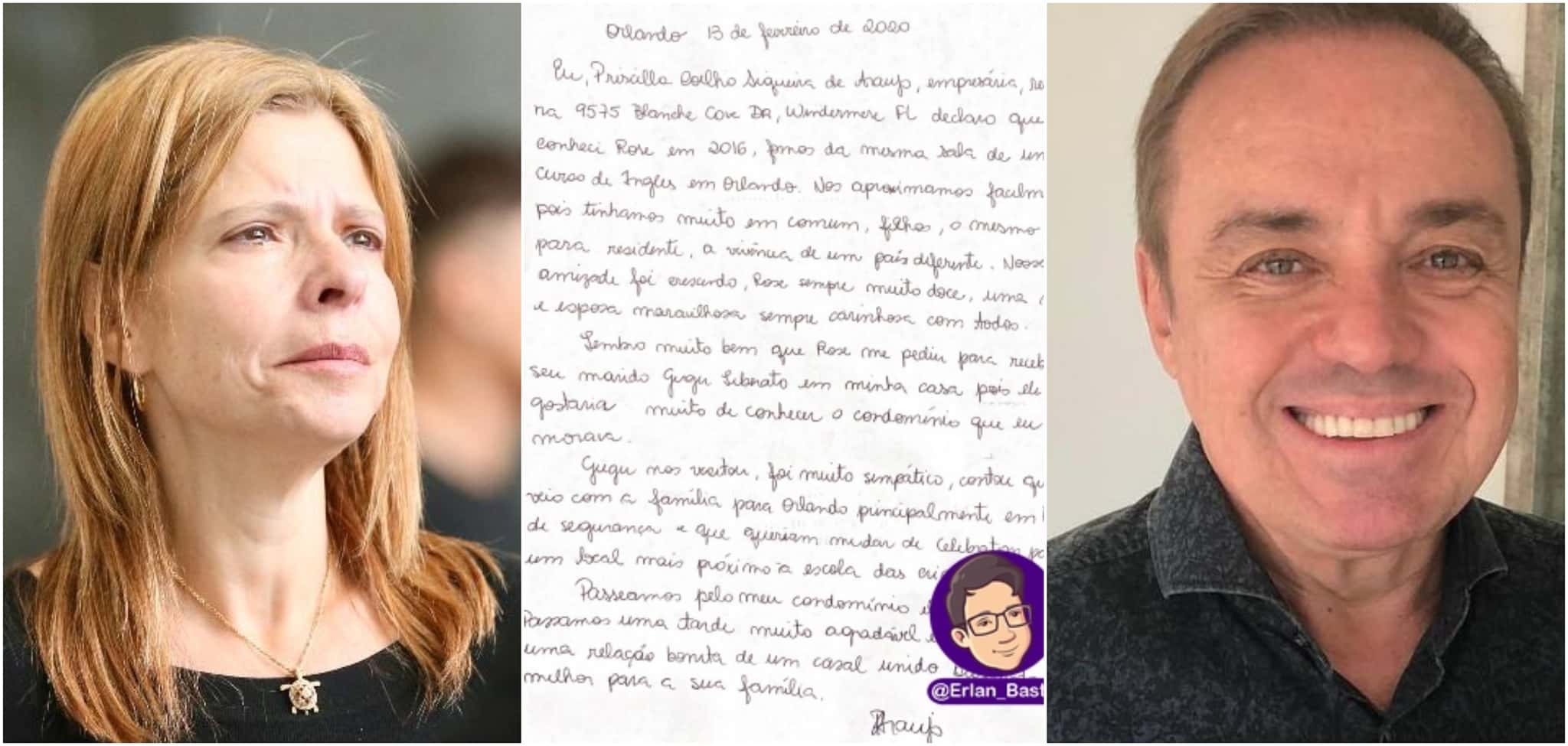 Rose Miriam é a mãe dos filhos de Gugu Liberato (Reprodução: Agnews; Erlan Bastos; Instagram)