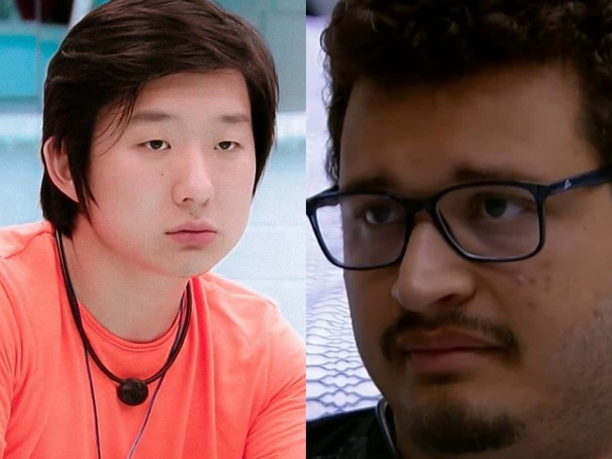 BBB20: Victor Hugo perde a paciência com Pyong Lee no Big Brother Brasil e arma barraco na frente das câmeras do reality show da Globo (Foto: Reprodução/Montagem TV Foco)