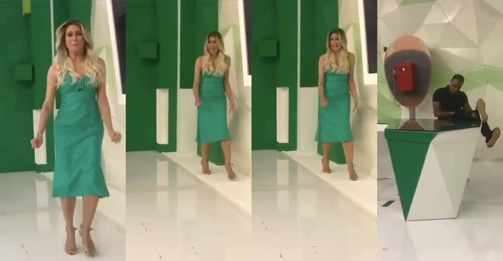Apresentadora abandonou estúdio do Jogo Aberto (Foto: Reprodução)