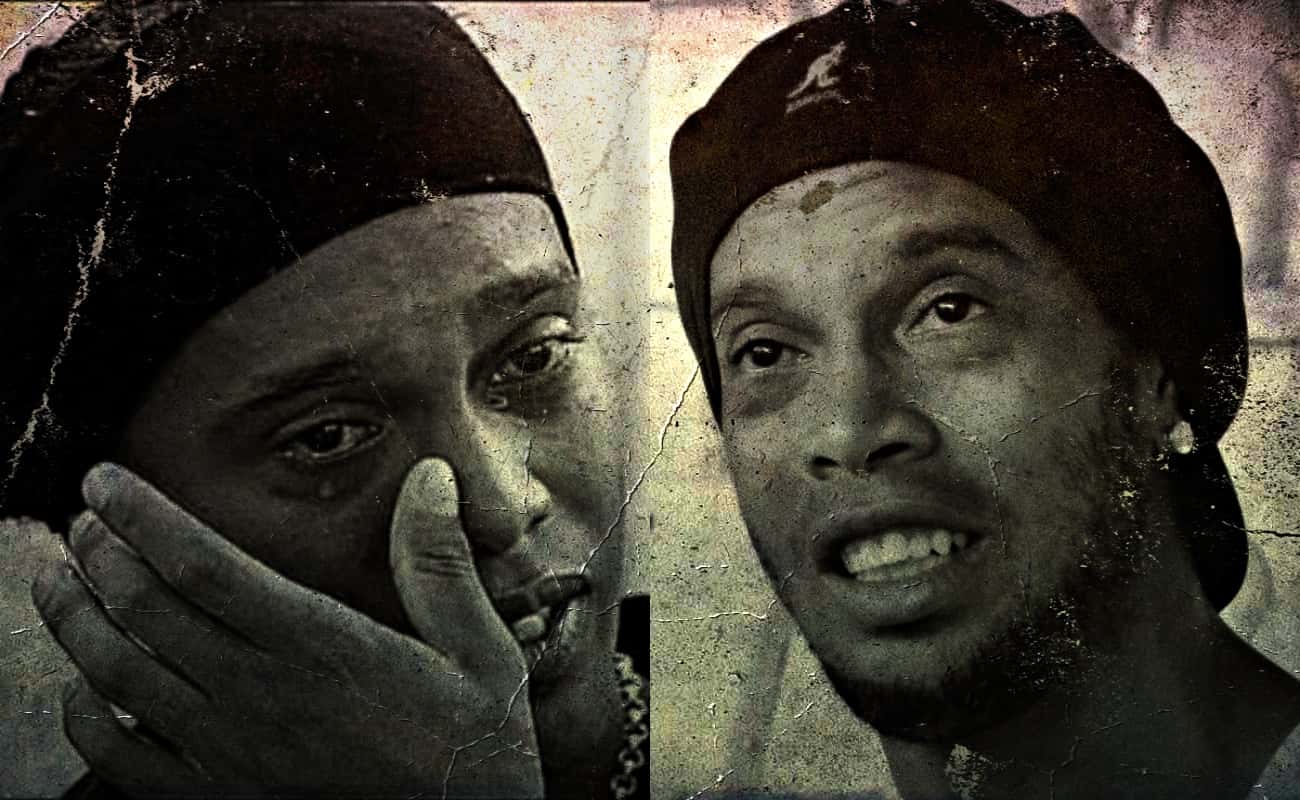 Ronaldinho vê carreira afundar (Foto: Reprodução)