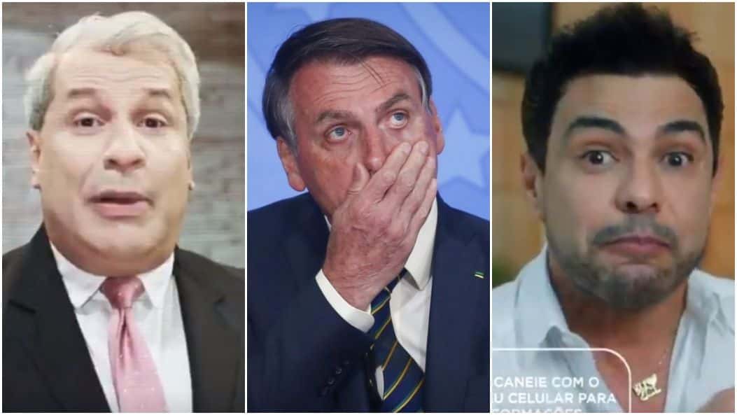 Sikêra Júnior e Zezé di Camargo apareceram em vídeo campanha do governo Bolsonaro - Foto: Montagem