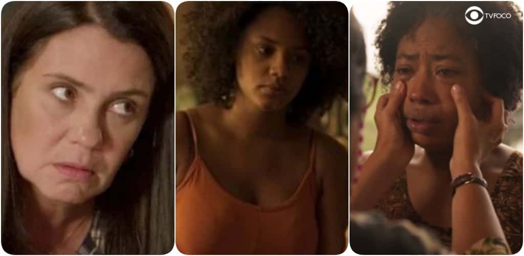 Thelma, Camila e Rita na novela Amor de Mãe (Foto: Montagem/TV Foco)