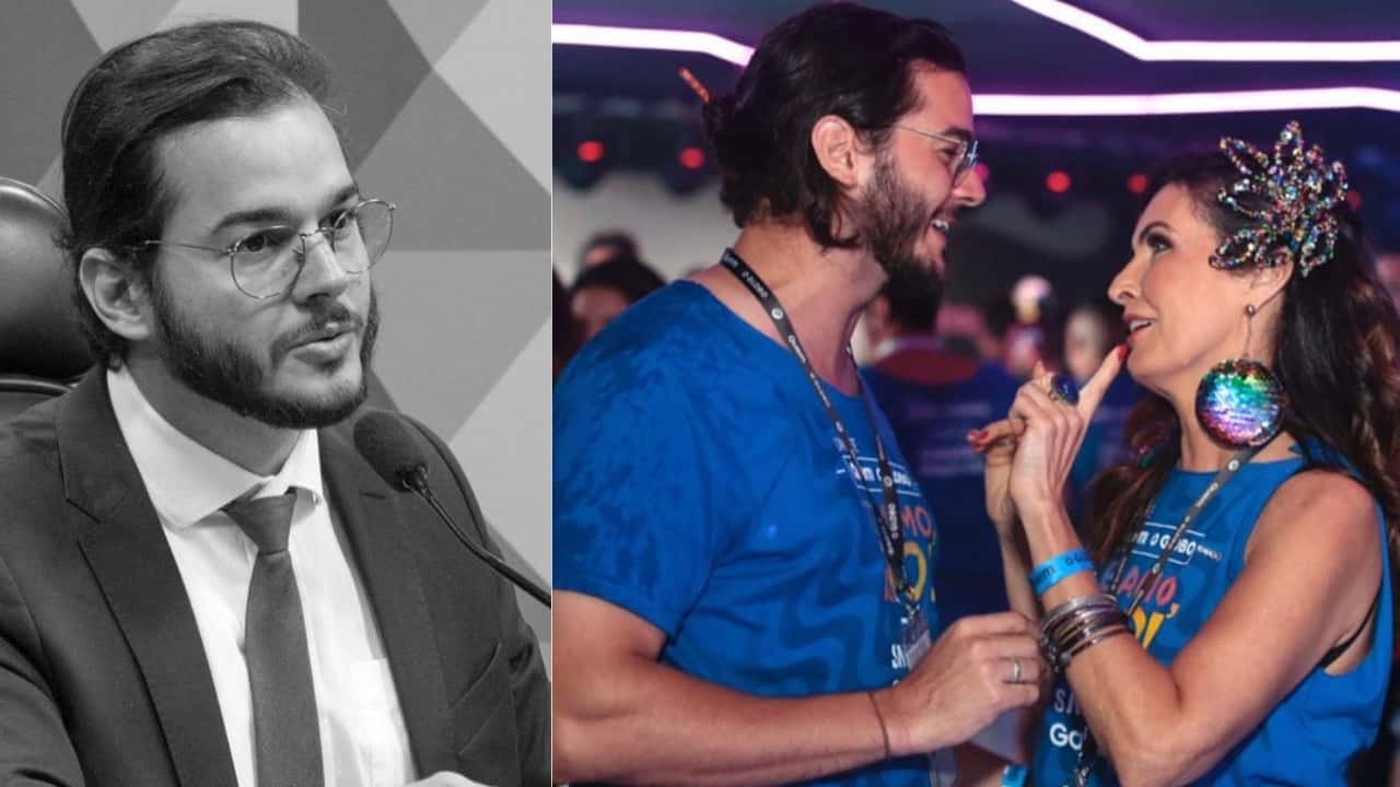 Túlio Gadêlha, namorado de Fátima Bernardes, chorou (Foto: Reprodução/Instagram/Montagem TV Foco)