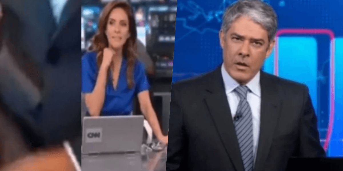 O apresentador William Bonner virou motivo de destaque na CNN Brasil que acabou citando o jornalista indiretamente (Foto montagem: TV Foco)