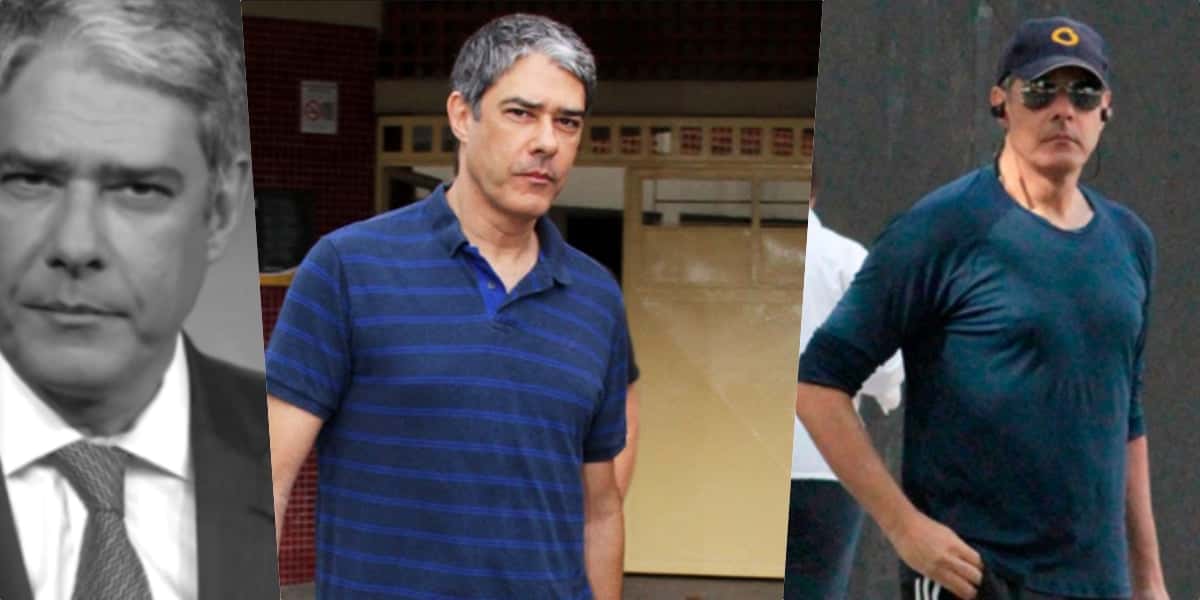 William Bonner do Jornal Nacional vira motivo de séria preocupação (Foto montagem: TV Foco)