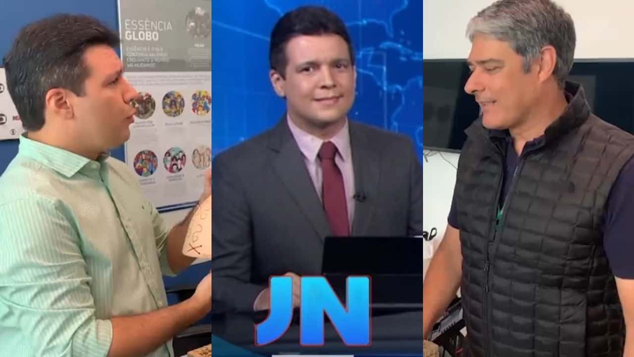 Marcelo Magno apresentou o Jornal Nacional no lugar de William Bonner (Foto: Reprodução/Instagram/TV Globo/Montagem TV Foco)